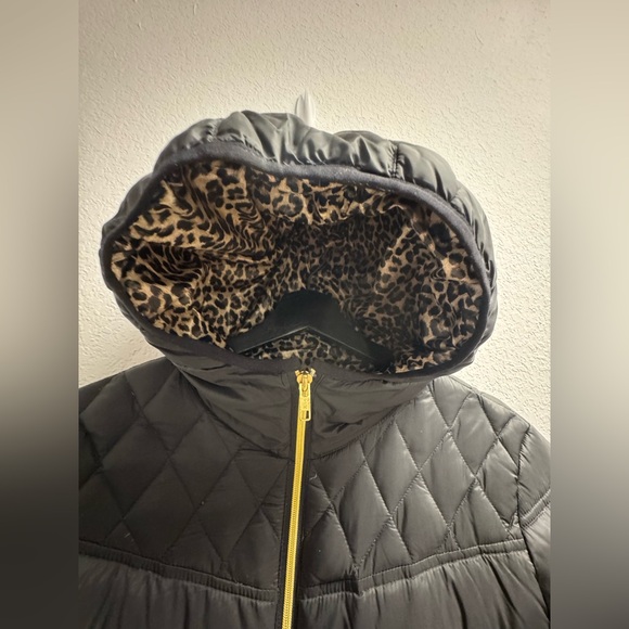 MK Michael Kors Black Packable Down Fill Hooded Jacket Womans M - Picture 5 of 12